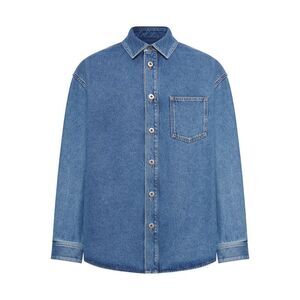 Loewe Men Denim Anagram Overshirt